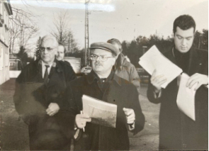 v.l.n.r.: Vertreter der Staatsbauverwaltung, MdL Dr. M. Scholz, MdL Dr. M. Söder