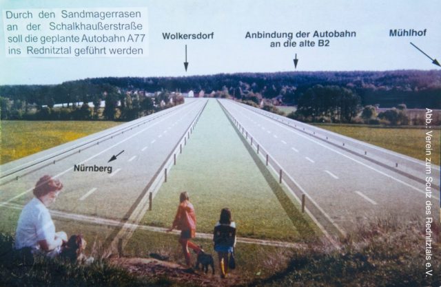 Simulationsbild der B2a über den Wiesengrund