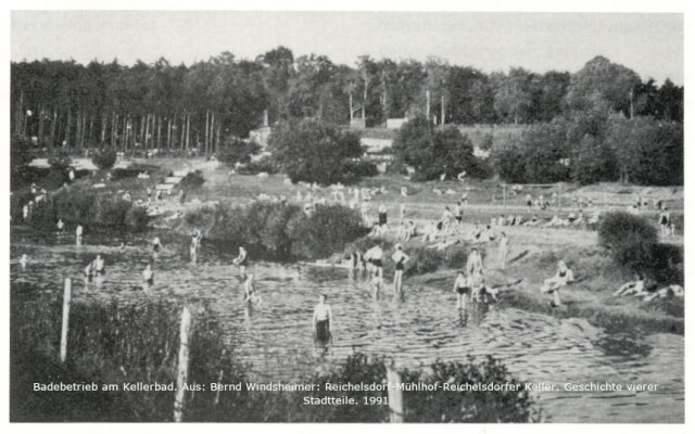 Badebetrieb am Kellerbad (ca. 1960)