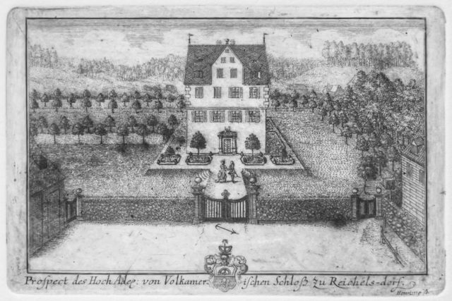 Alter Stich des Schlösschens