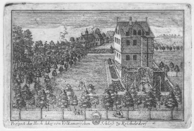 Alter Stich des Schlösschens