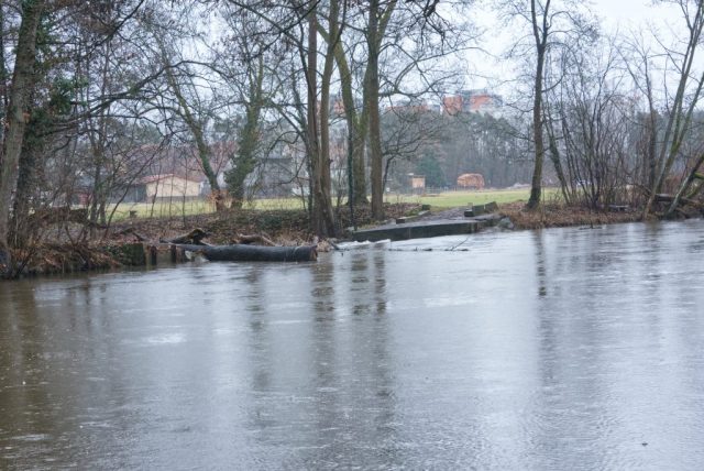 Überlauf der Rednitz vor den Wehren der Gerasmühle Rednitz-Überlauf