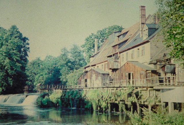 Wehr und Mühlradhäuser der Gerasmühle