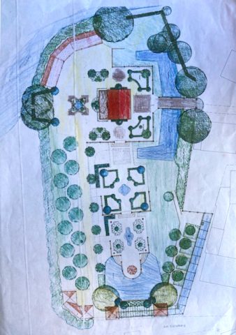 Plan für die Neuanlage des Schlossgartens